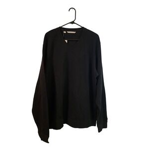 Cutter‎ & Buck V-Neck Sweater Pullover Long Sleeve Top Black XL